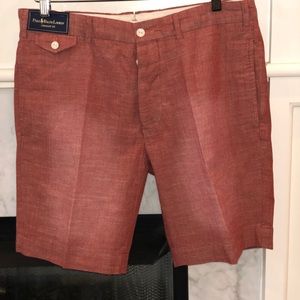 Polo by Ralph Lauren red chambray men’s shorts NWT